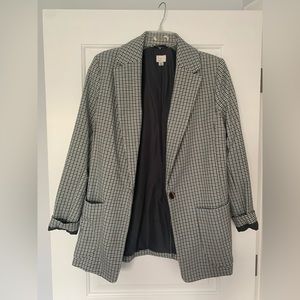 Oversized, Plaid Blazer